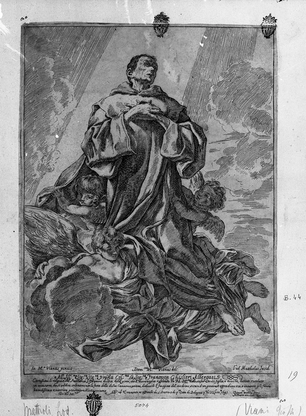 San Giovanni di Dio trasportato in cielo - Pinacoteca Nazionale di Bologna